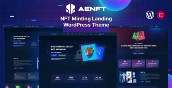 Aenft NFT Minting Collection WordPress Theme