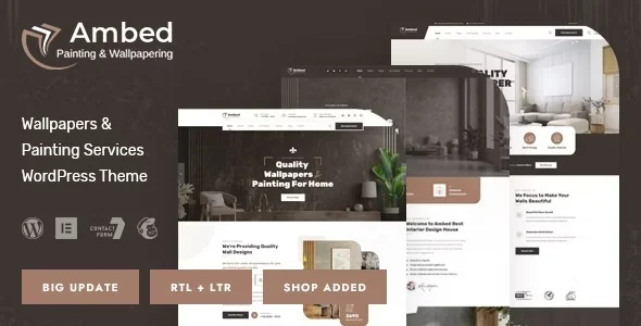 Ambed Wallpapers and Painting Services WordPress Theme
