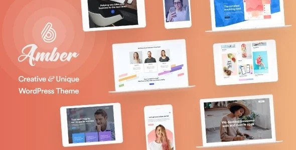 Amber Six Creative and Multipurpose WordPress Theme Nulled