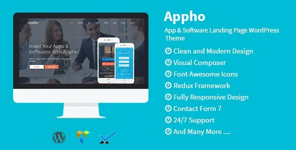 Appho – App & Software Landing WordPress Theme