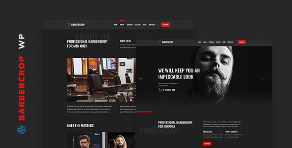Barbercrop Hairdressing WordPress Theme