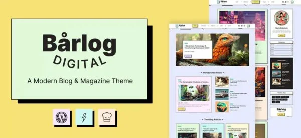 Barlog A Modern Blog and Magazine Theme