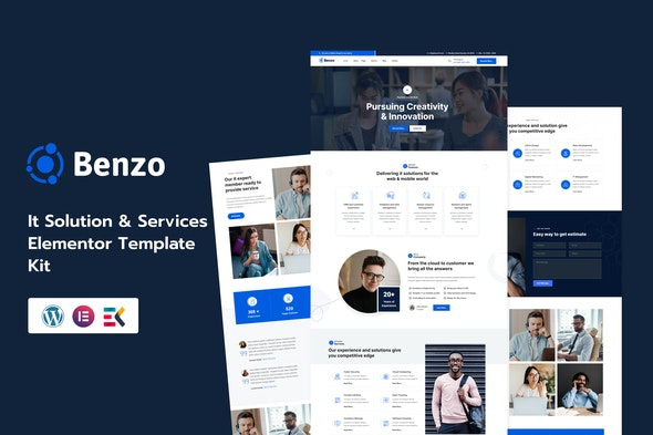 Benzo It Solution and Services Elementor Template Kit