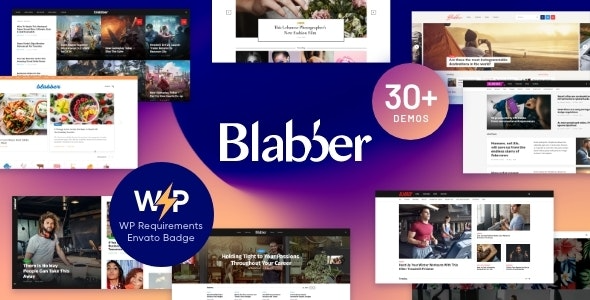 Blabber Elementor Blog News Magazine Theme Nulled
