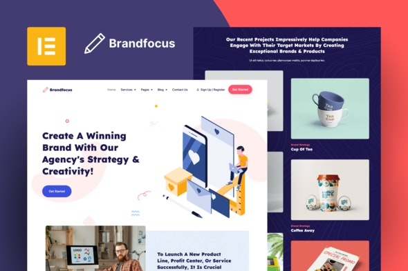 Brandfocus Branding Agency Elementor Template Kit