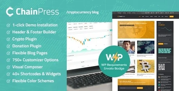 ChainPress Financial WordPress Business Blog Theme Nulled