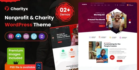 Charityx Charity and Nonprofit WordPress Theme