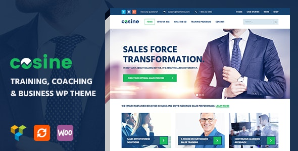 Cosine – Training, Coaching & Business WordPress Theme