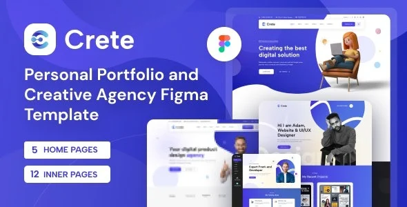 Crete Personal Portfolio and Creative Agency WordPress Theme