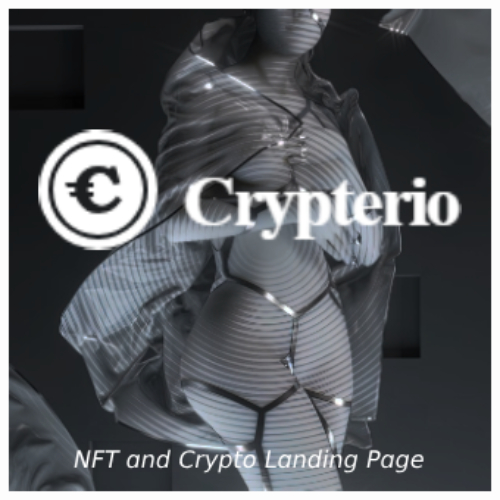 Crypterio – NFT and Crypto Landing Page WordPress Theme