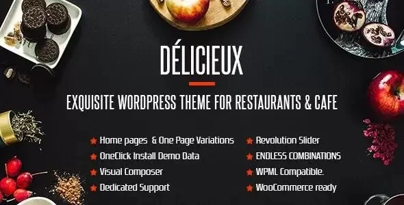 Delicieux Creative Restaurant WordPress Theme