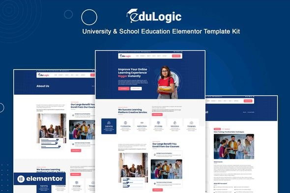 Edulogic University and School Education Elementor Template Kit