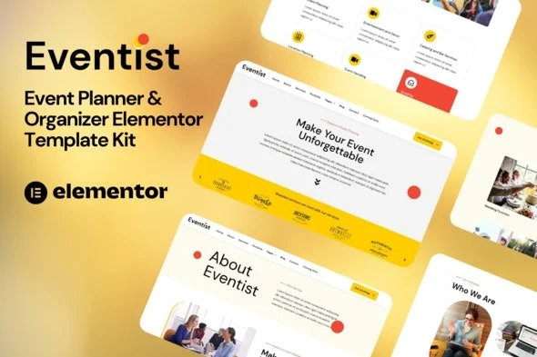 Eventist Event Planner and Organizer Elementor Template Kit