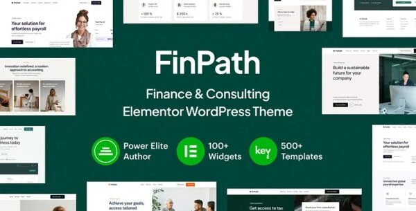 FinPath Finance and Consulting Elementor WordPress Theme