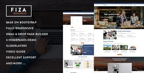 Fiza – Responsive Business Service Drupal 9 Theme