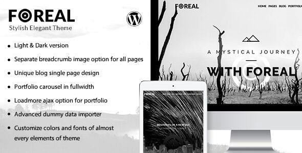 Foreal Director Writer WordPress Theme Nulled