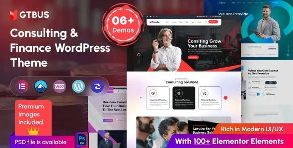 GTBUS – Consulting & Finance WordPress Theme