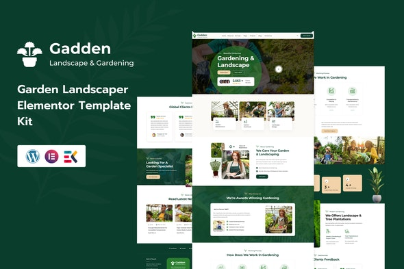 Gadden Garden and Landscaping Elementor Template Kit