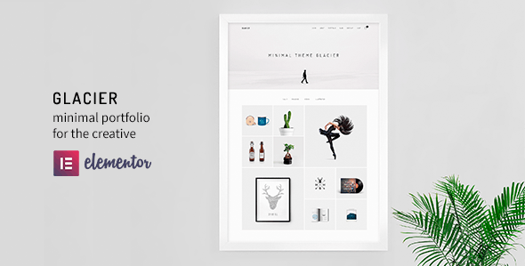 Glacier Minimal WordPress Portfolio Theme