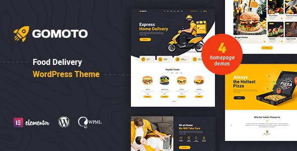 Gomoto Food Delivery and Medical Supplies WordPress Theme