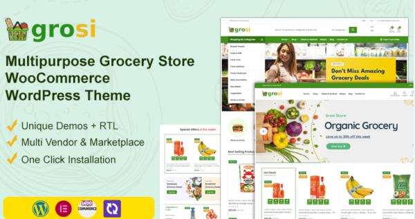 Grosi - Grocery Store WooCommerce WordPress Theme WooCommerce Theme