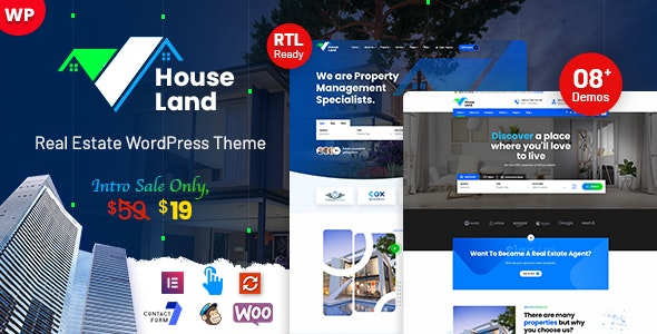 Houseland Real Estate WordPress Theme