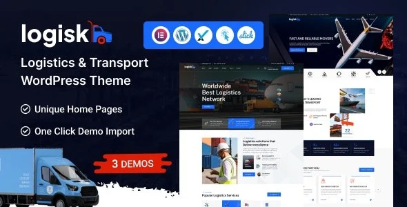 Logisk Transport and Logistics Service WordPress Theme