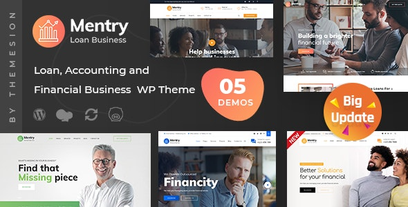 Mentry Loan and Financial WordPress Theme
