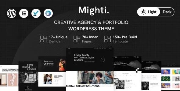 Mighti Creative Agency Portfolio WordPress Theme Nulled