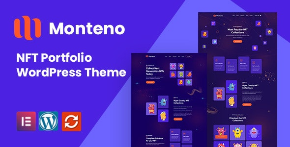 Monteno NFT Portfolio WordPress Theme