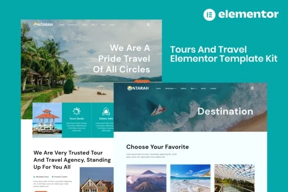 Ntarah Tours and Travel Elementor Template Kit