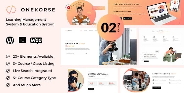 Onekorse LMS Education Theme Nulled
