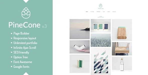 PineCone Creative Portfolio and Blog for Agency Nulled