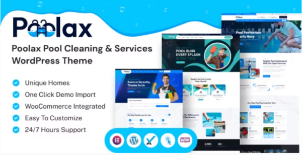 Poolax – Pool Cleaning & Services WordPress Theme