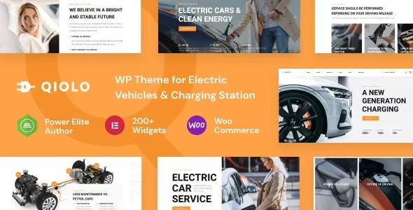 Qiolo Vehicle and EV Charging WordPress Theme
