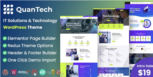 Quantech IT Solutions & Technology WordPress Theme