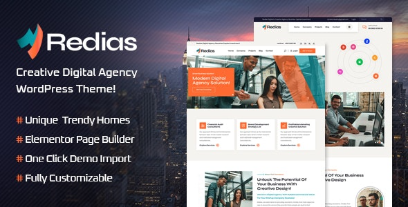 Redias Creative Digital Agency WordPress Theme