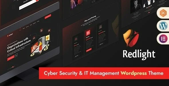 Redlight - Cyber Security &amp; IT Management WordPress Theme