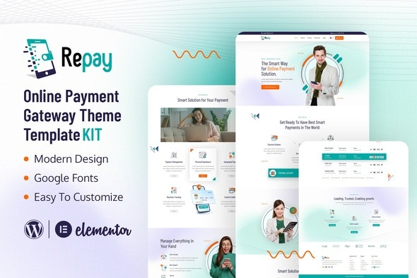 Repay Payment Gateway Elementor Template Kit Nulled