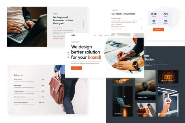 Roller Creative Portfolio and Agency Elementor Template Kit