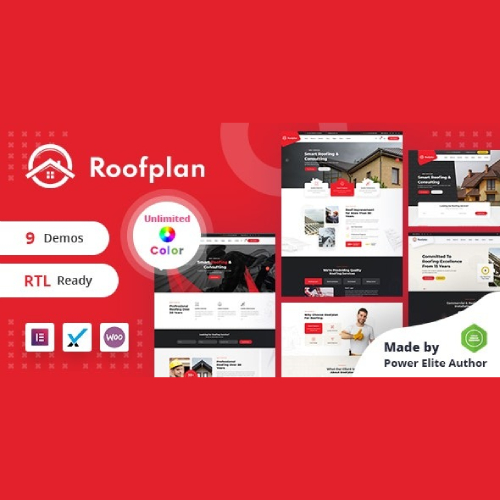 Roofplan Roofing Services WordPress Theme + RTL