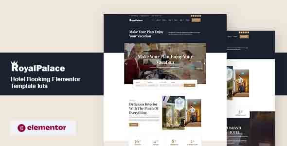 Royalpalace Hotel Booking Elementor Pro Template Kit Nulled