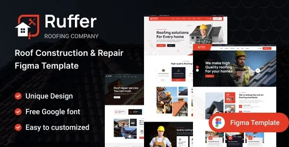 Ruffer Roof Construction and Repair WordPress Theme
