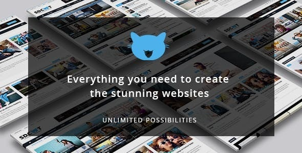 Shadowcat A News and Magazine WordPress Theme Nulledu