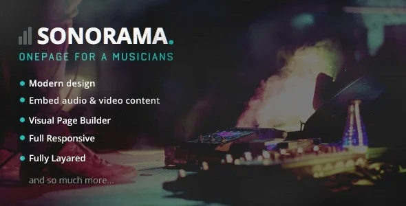 Sonorama Music Band Musician WordPress Theme Nulled