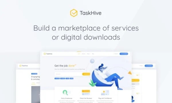 TaskHive Freelance Marketplace WordPress Theme