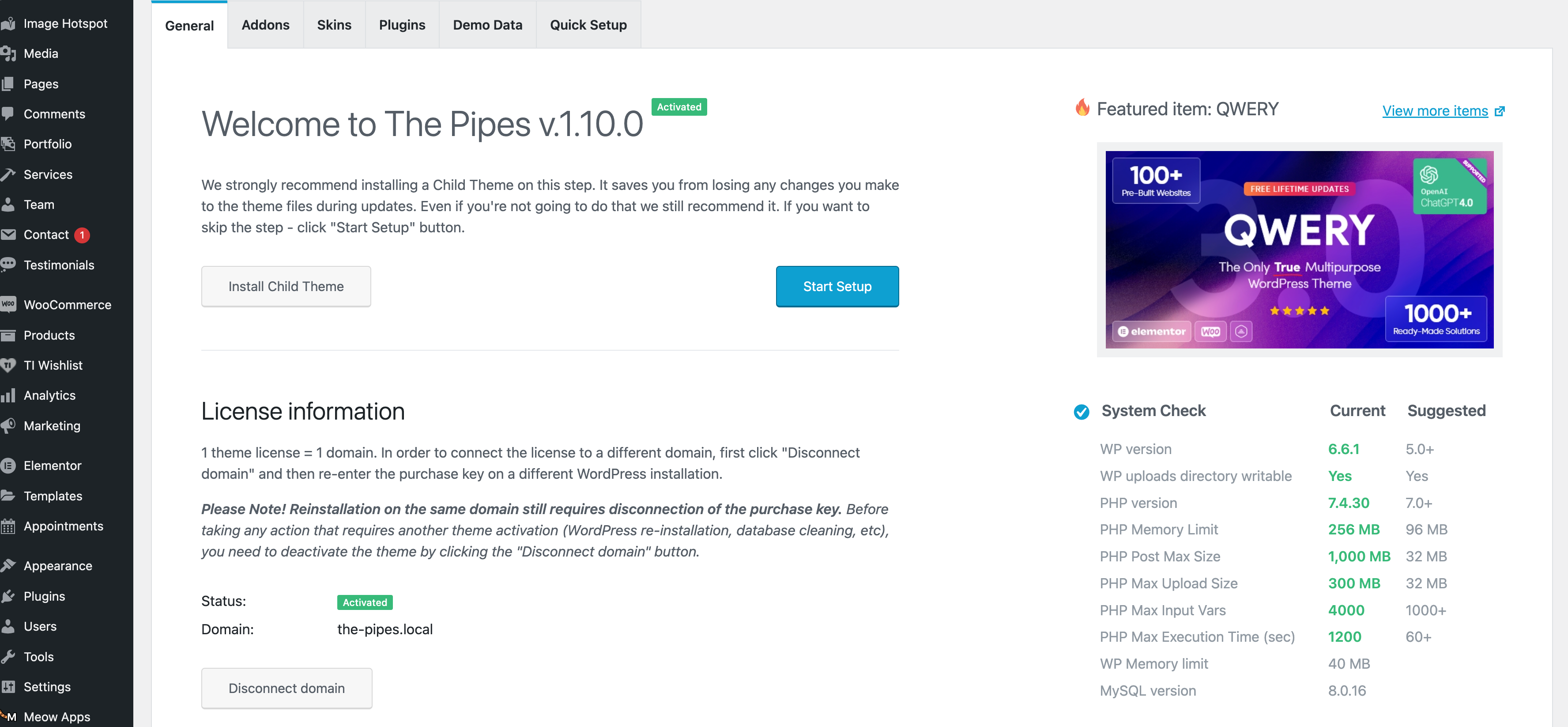 The Pipes - Plumbing Service and Building Tools Store WordPress Theme