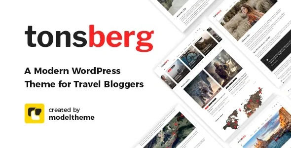 Tonsberg A Modern WordPress Theme for Travel Bloggers Nulled