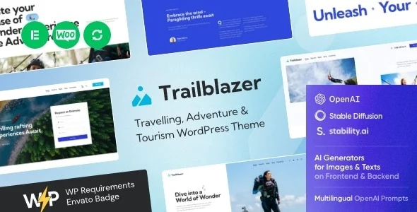Trailblazer Travel Theme AI Nulled