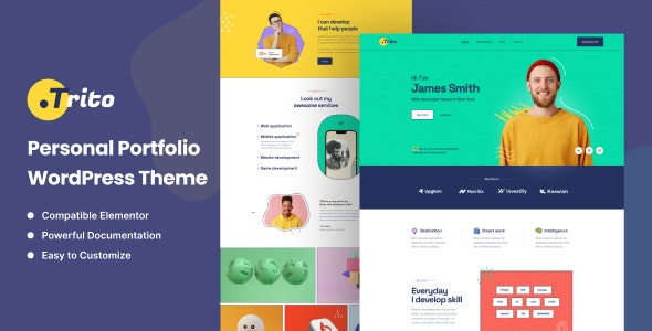 Trito Personal Portfolio WordPress Theme